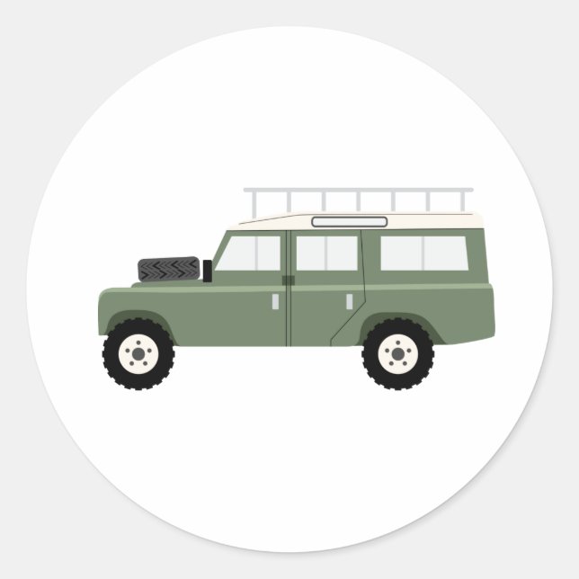 Range Rover Classic Round Sticker (Front)