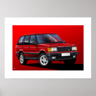 Range Rover P38 Poster Illustration