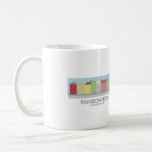Rangée Charleston, tasse d'arc-en-ciel de café de