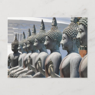 Rangée de sculptures de Bouddha Carte postale