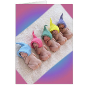 Rangée des bébés de sommeil, elfes d'argile de