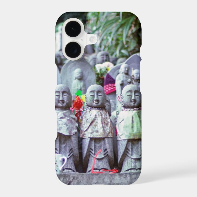 Rangées de petites statues de moines Jizo avec des (Verso)