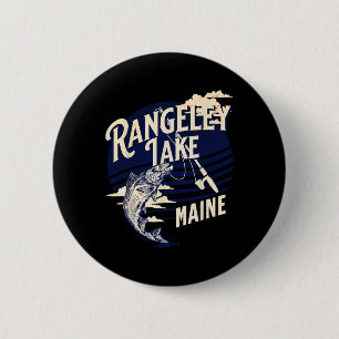 Rangeley Lake Maine Fly Fishing Trout B Fisher Sou 2 Inch Round Button