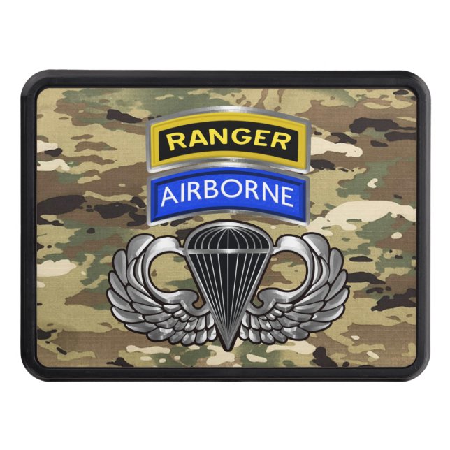  Ranger Airborne Paratrooper  Trailer Hitch Cover (Front)
