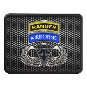 Ranger Airborne Paratrooper Wings Trailer Hitch Cover