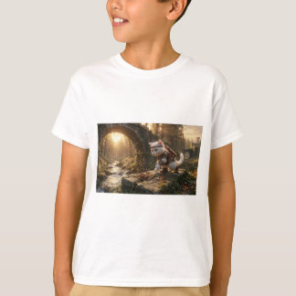 Ranger Cat Ruins Kids Cartoon T-Shirt