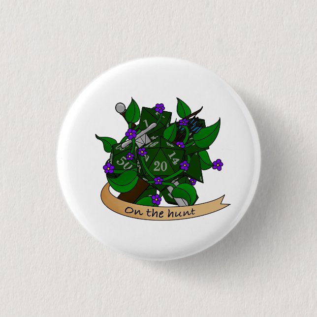 Ranger Dice Design 1 Inch Round Button (Front)