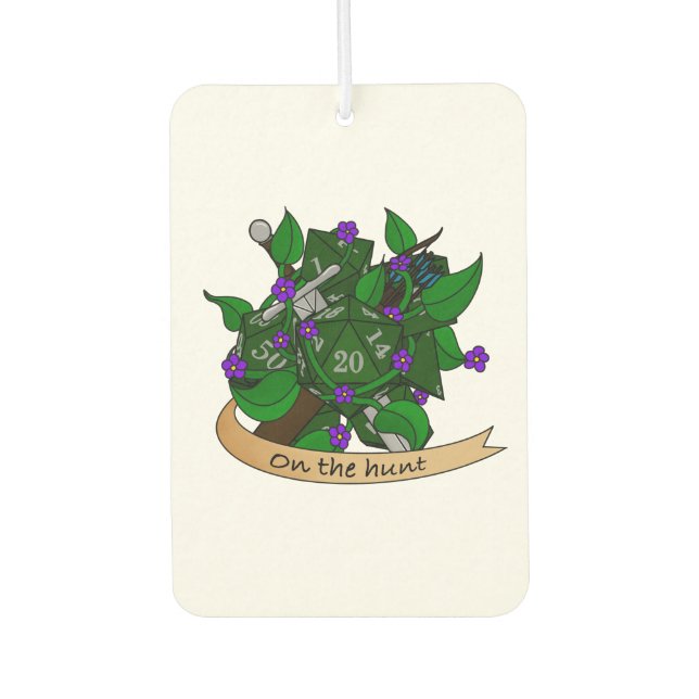 Ranger Dice Design Air Freshener (Front)