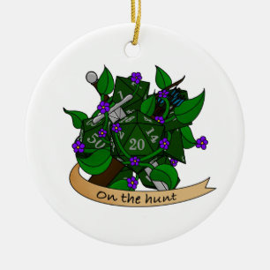 Ranger Dice Design Ceramic Ornament