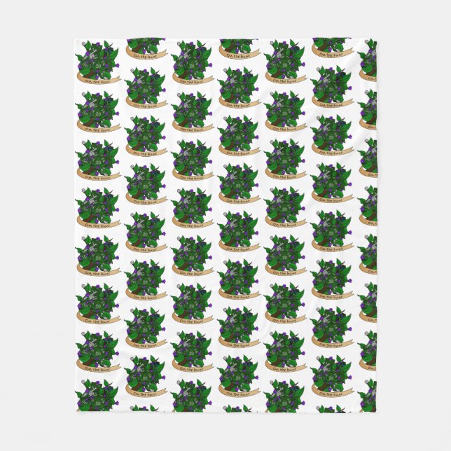 Ranger Dice Design Fleece Blanket (Front)