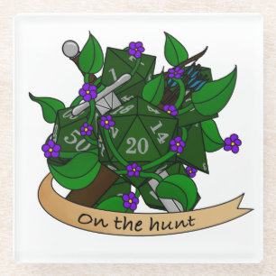 Ranger Dice Design Glass Coaster