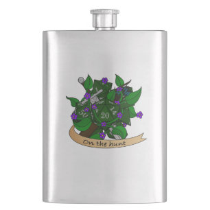 Ranger Dice Design Hip Flask