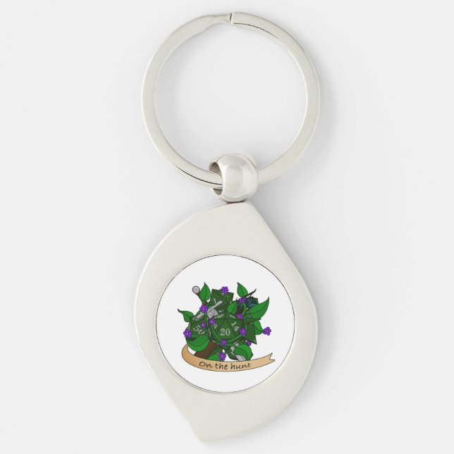 Ranger Dice Design Keychain (Front)