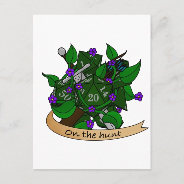 Ranger Dice Design Postcard (Front)