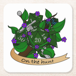 Ranger Dice Design Square Paper Coaster