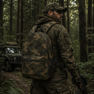 Ranger Elite Woodland Camouflage Pattern Printed Backpack