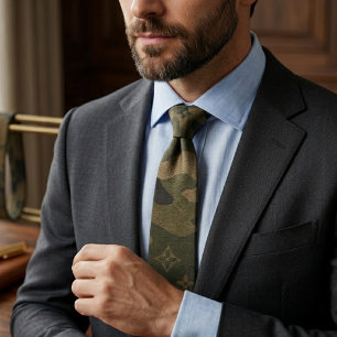 Ranger Elite Woodland Camouflage Pattern Tie