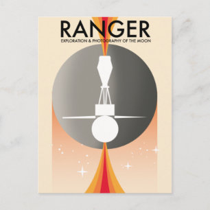 Ranger Exploration & Photography of the Moon Postcard