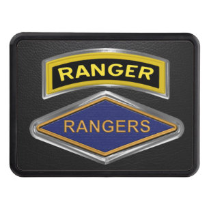 Ranger Regiment WWII American Flag Trailer Hitch Cover