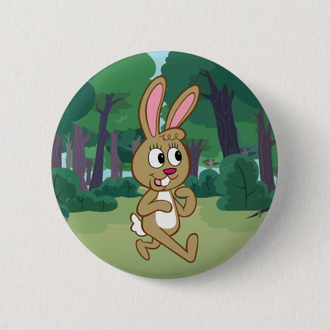 Ranger Rick | Becky Hare 2 Inch Round Button (Front)