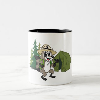 Ranger Rick | Great American Campout -Tent Two-Tone Coffee Mug