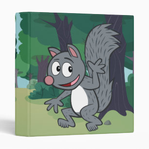 Ranger Rick   Grey Squirrel Waving Binder