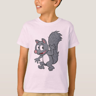 Ranger Rick Grey Squirrel Waving T-Shirt