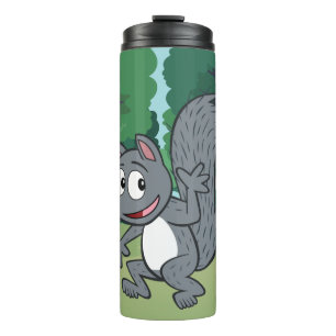 Ranger Rick   Grey Squirrel Waving Thermal Tumbler