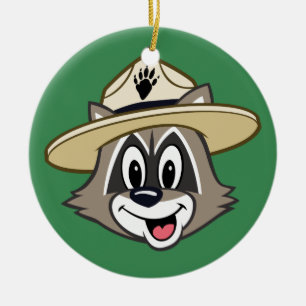 Ranger Rick   Ranger Rick Face Ceramic Ornament