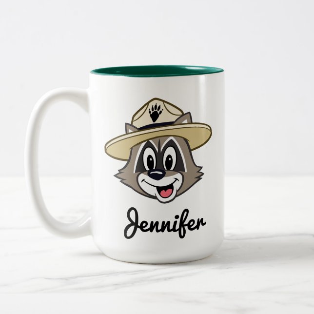 Ranger Rick | Ranger Rick Face Two-Tone Coffee Mug (Left)