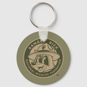 Ranger Rick   Ranger Rick Khaki Logo Keychain