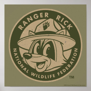 Ranger Rick Ranger Rick Khaki Logo Poster