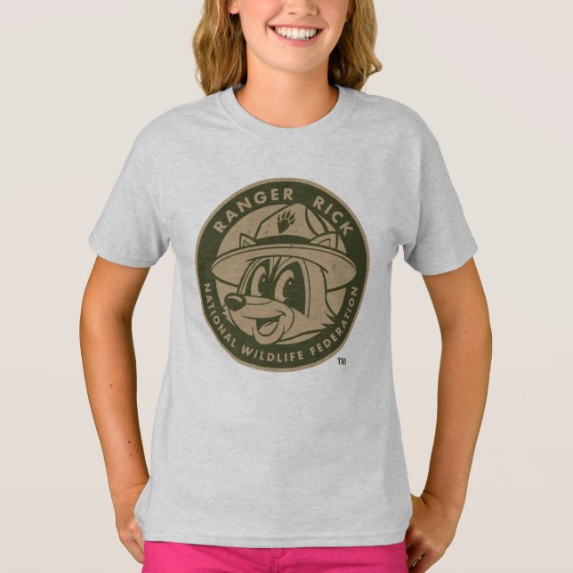 Ranger Rick | Ranger Rick Khaki Logo T-Shirt (Front)
