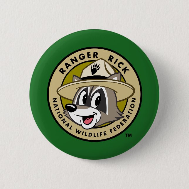 Ranger Rick | Ranger Rick Logo 2 Inch Round Button (Front)