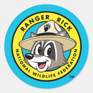 Ranger Rick   Ranger Rick Logo Classic Round Sticker