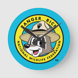 Ranger Rick   Ranger Rick Logo Round Clock