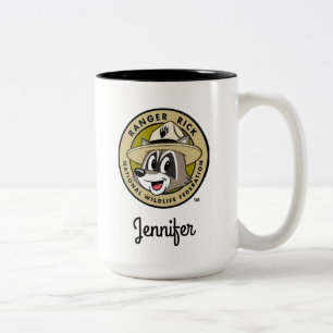 Ranger Rick   Ranger Rick Logo Two-Tone Coffee Mug