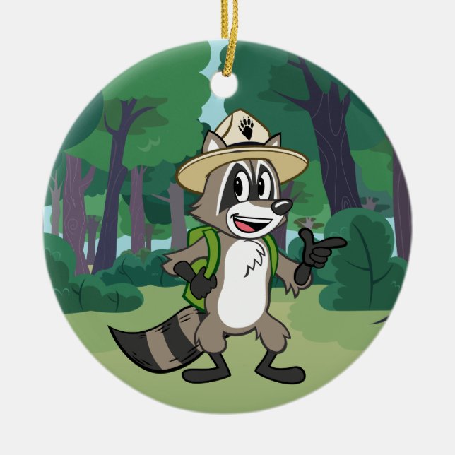 Ranger Rick | Ranger Rick Pointing Ceramic Ornament (Front)