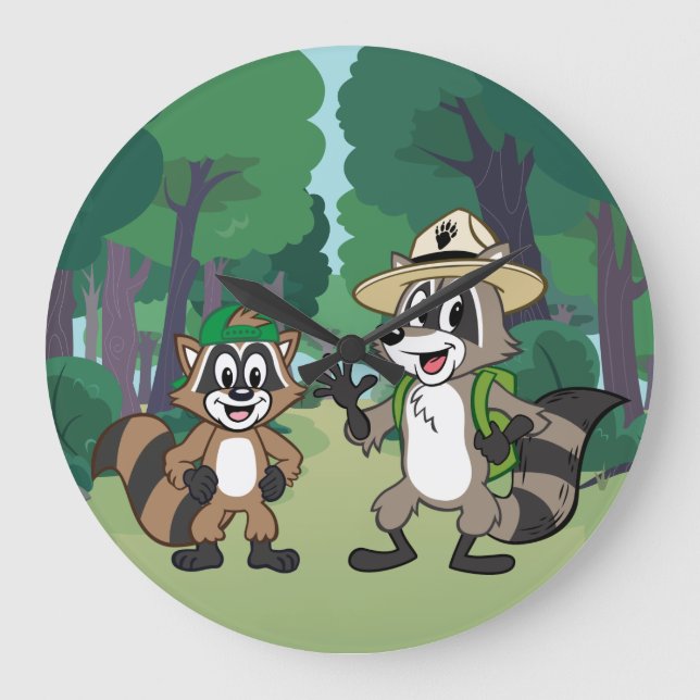 Ranger Rick | Ranger Rick & Ricky Large Clock (Front)