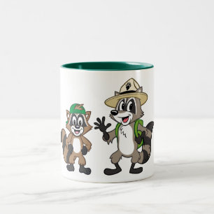Ranger Rick   Ranger Rick & Ricky Two-Tone Coffee Mug