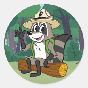 Ranger Rick Ranger Rick Sitting Classic Round Sticker