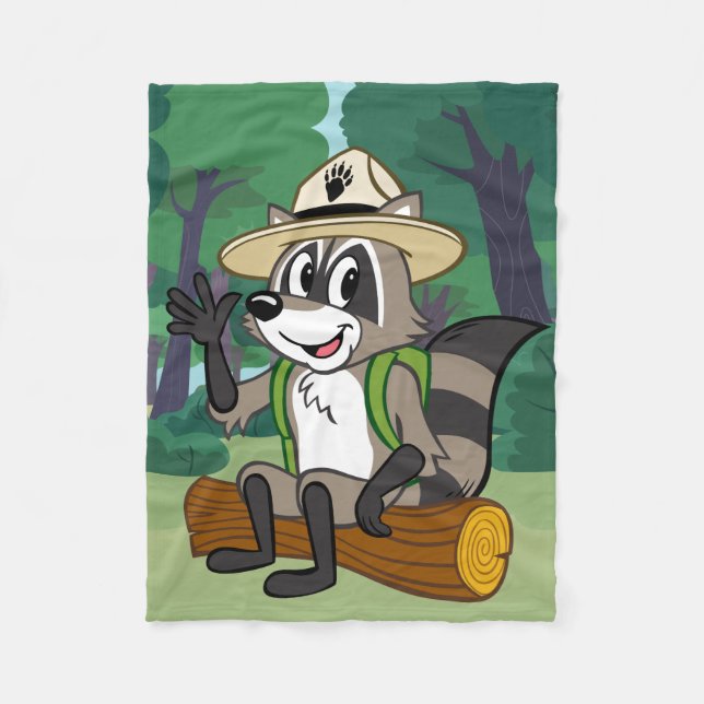 Ranger Rick | Ranger Rick Sitting Fleece Blanket (Front)