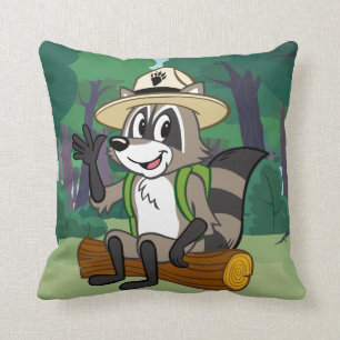 Ranger Rick Ranger Rick Sitting Throw Pillow