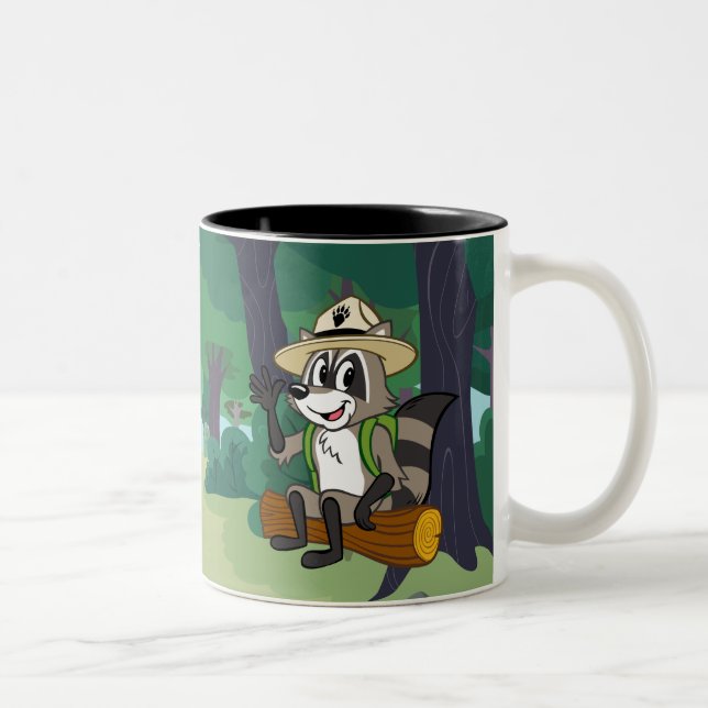 Ranger Rick | Ranger Rick Sitting Two-Tone Coffee Mug (Right)
