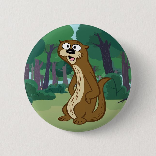 Ranger Rick | Reggie Otter 2 Inch Round Button (Front)