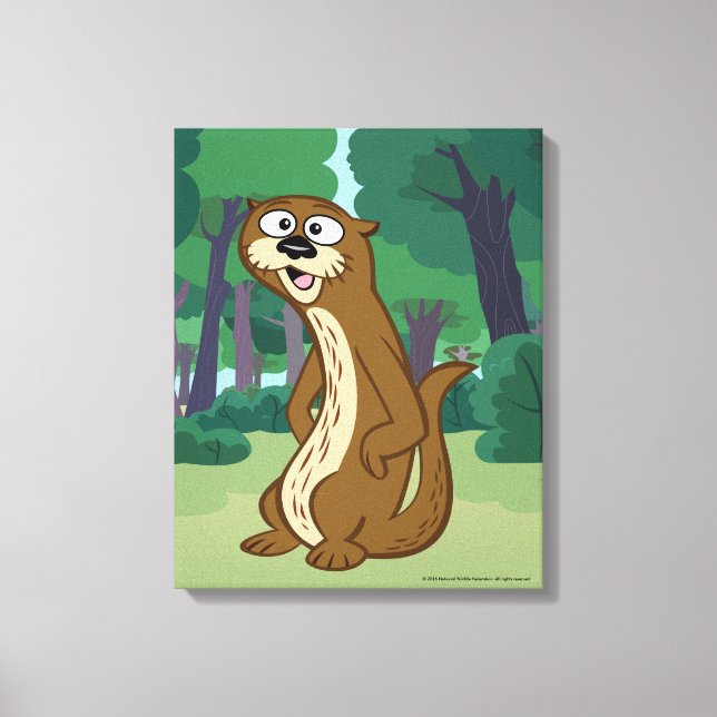 Ranger Rick | Reggie Otter Canvas Print (Front)