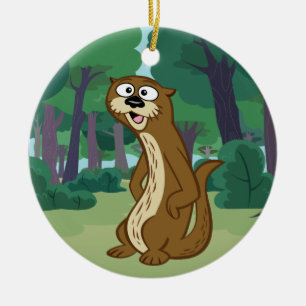 Ranger Rick   Reggie Otter Ceramic Ornament