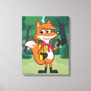 Ranger Rick   Scarlett Fox Waving Canvas Print