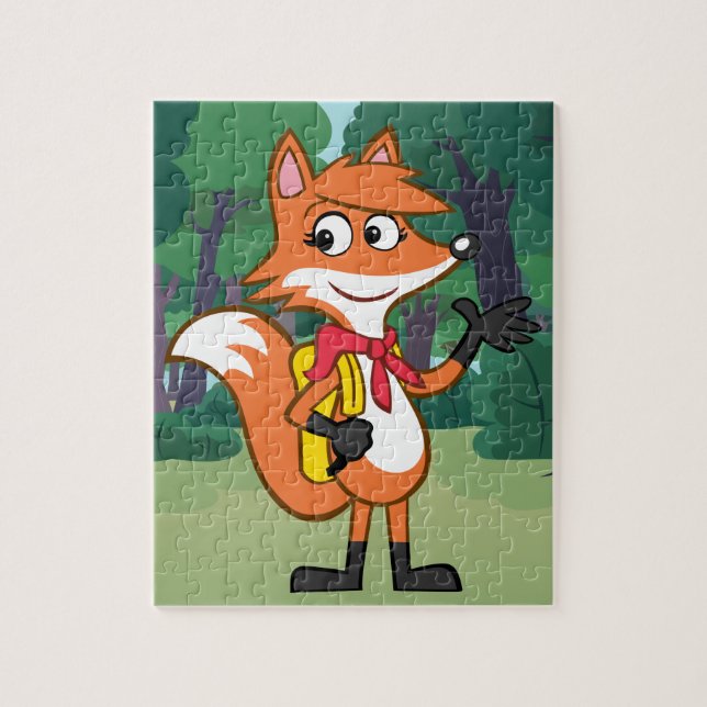 Ranger Rick | Scarlett Fox Waving Jigsaw Puzzle (Vertical)
