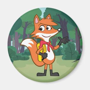 Ranger Rick   Scarlett Fox Waving Magnet